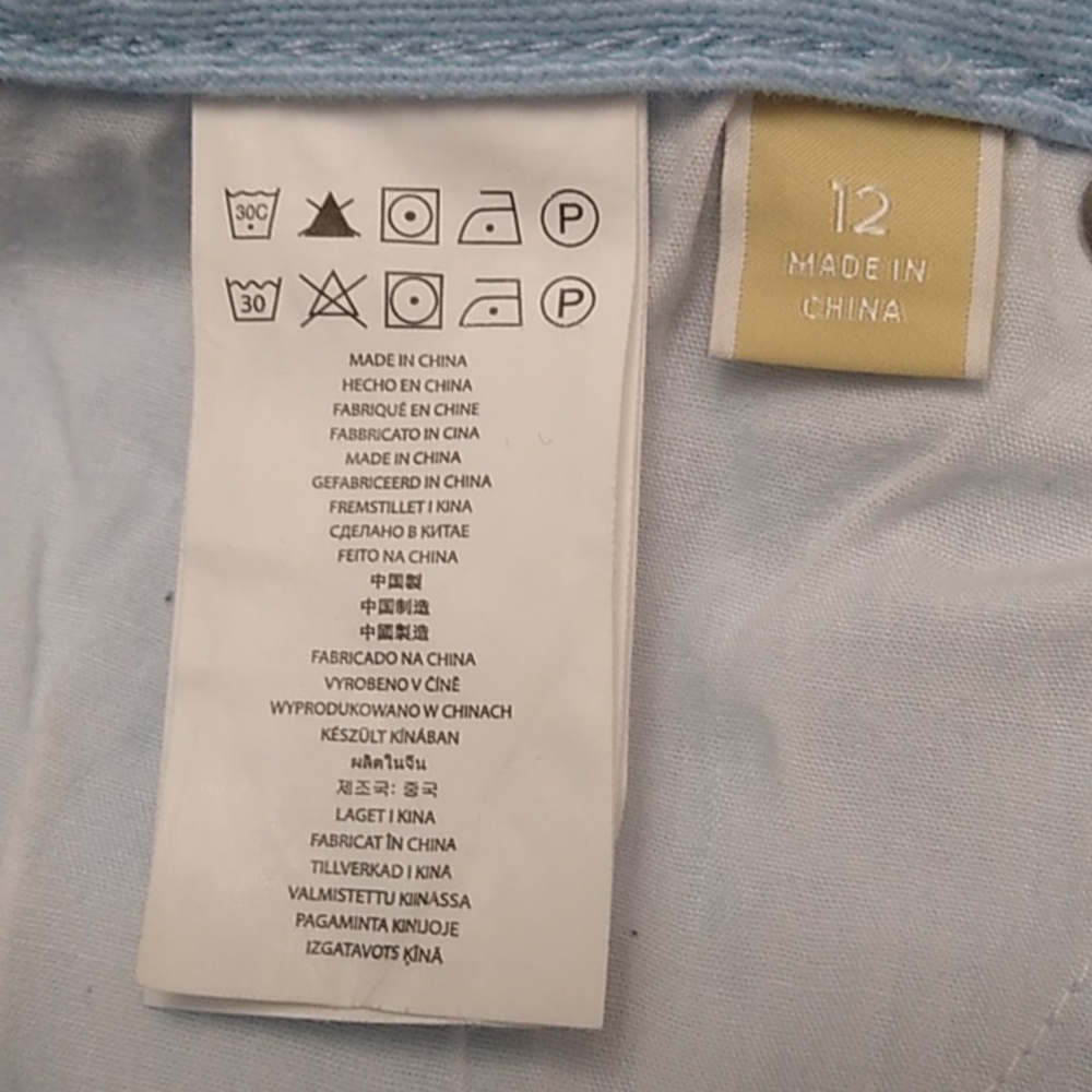 ๐HP๐Michael Kors Izzy Cropped Skinny Jeans, Light Blue, Size 12 - Picture 9 of 10